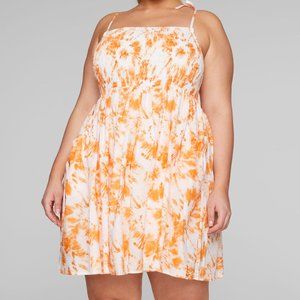 Fashion to Figure Orange Tie Dye Dress Size 2x